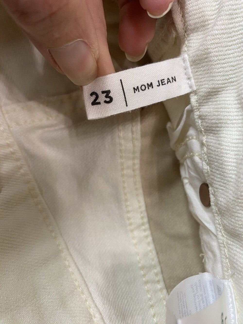 Pacsun Eco Tan~Brown Paneled High rise Mom Jeans Ginger Panel Color Block 24" - Picture 9 of 13
